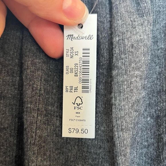 Madewell - Plush Square-Neck Smocked Top - Picture 6 of 8